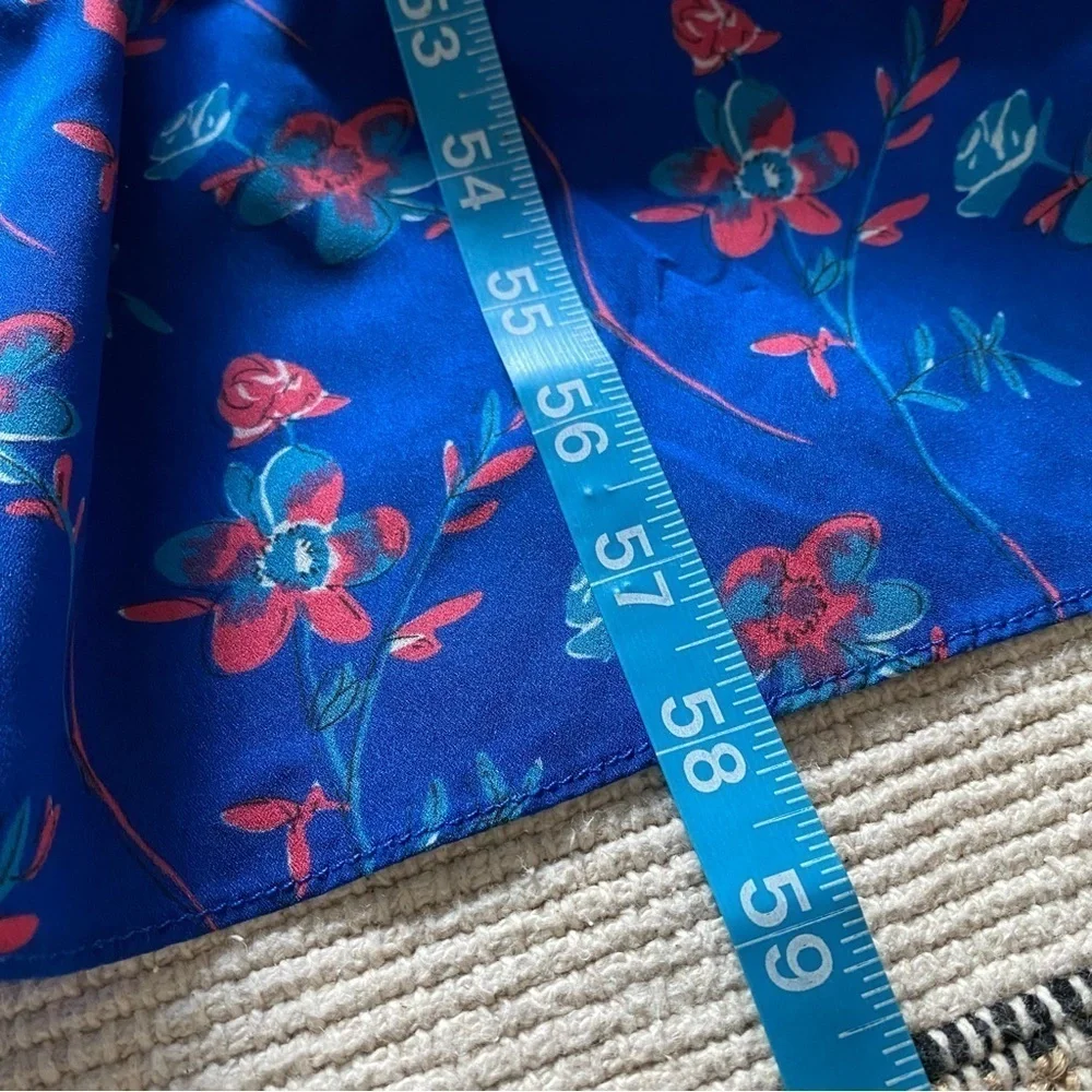 Thakoon Collective Blue Floral Wide Leg Jumpsuit 10 - Picture 14 of 16